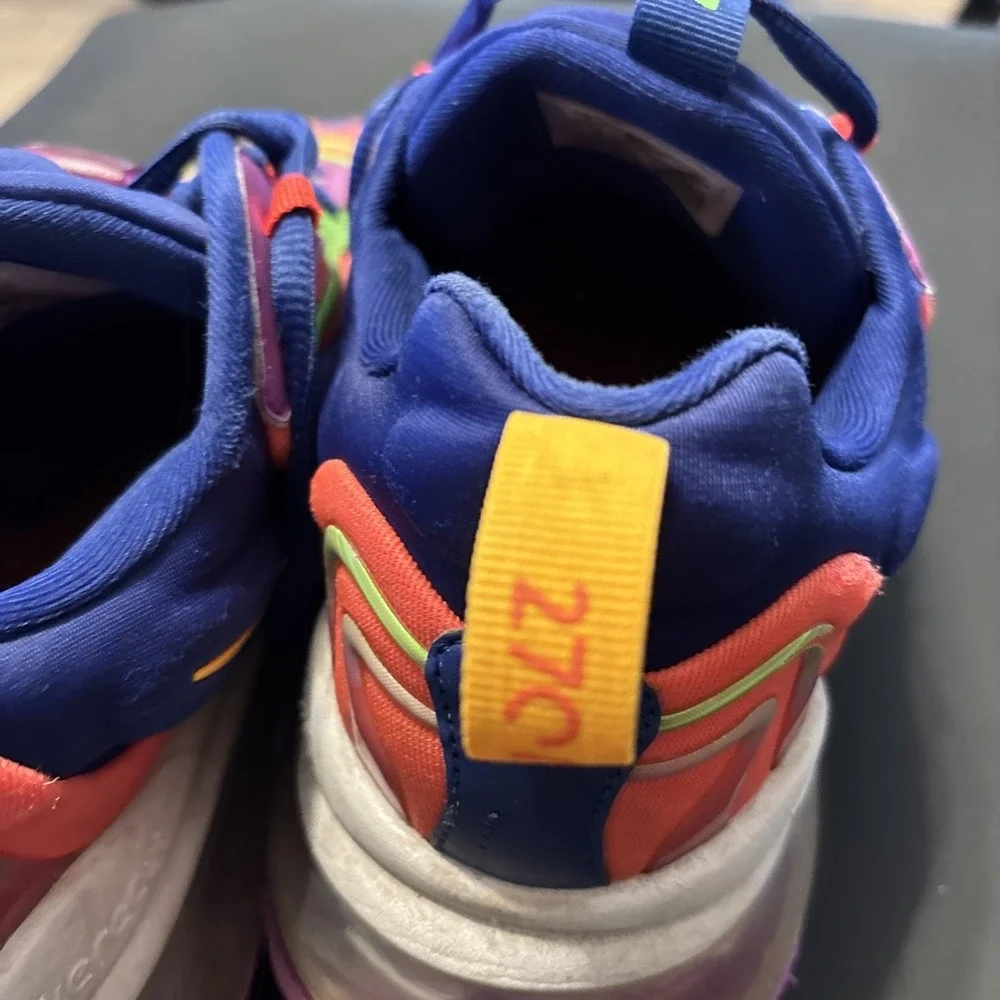 Nike Air Max 270 React ENG CD0113-600 Men's Size 10 Shoes Raspberry Ripple